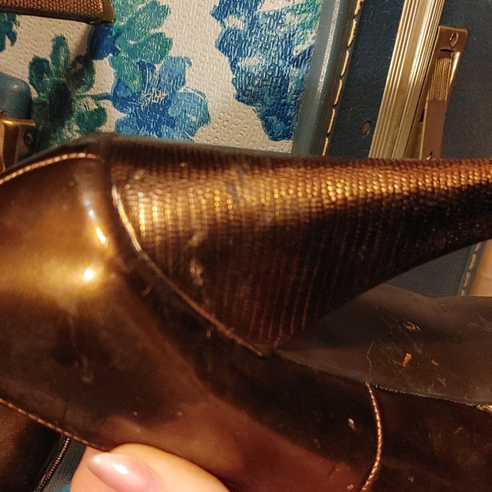 Bronze Platform Heels - Picture 3 of 5